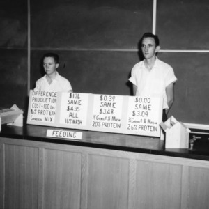 Cleveland County, North Carolina, 4-H Club team participates in North Carolina State 4-H Club demonstration competition, 1957