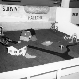 4-H safety exhibit advising on how to survive fallout