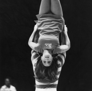 Upside-down cheerleader