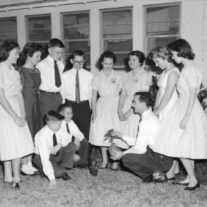 4-H club gardening group, Columbus County, North Carolina, 1959