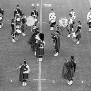 Charlotte Caledonia Pipe Band plays at N.C. State game