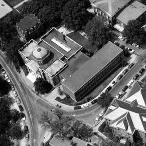 Aerial view of Brooks Hall