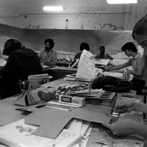 Design students at work in the classroom