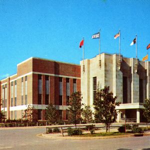 William Neal Reynolds Coliseum North Carolina State College photographic postcard
