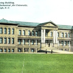 Engineering Building at Agricultural and Mechanical Art University illustrated postcard