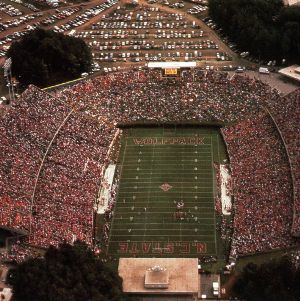 North Carolina State University's Carter Stadium photographic postcard