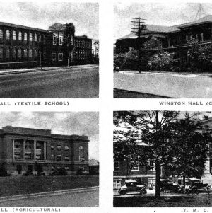 North Carolina State University Buildings photographic postcard