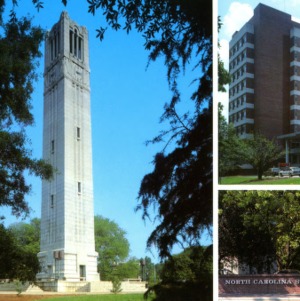 Buildings at North Carolina State University photographic postcard