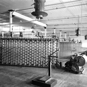 View of a textile machine