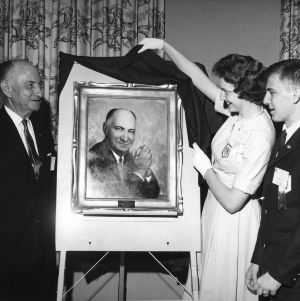 Presentation of portrait of L. R. Harrill to the National 4-H Club Center in Washington, D.C.