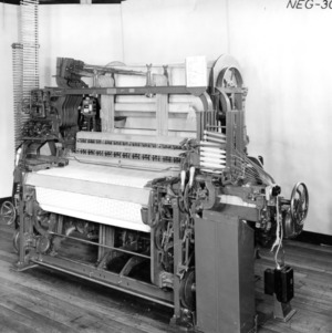 Left-side view of a Crompton and Knowles "Loom Works" loom