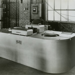 Three-in-one salt bath furnace, developed by the A. F. Holden Company, Detroit, Michigan