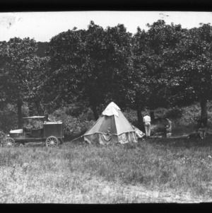 Camp in Frying Pan Gap, North Carolina