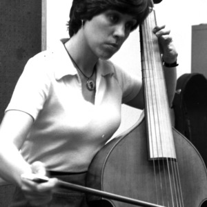 Margaret Johnston playing cello