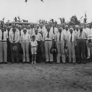 Group of men at the Wayne County field day, July 11, 1935