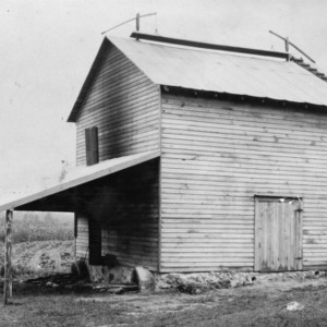 Tobacco experiment station, curing barn, 22 ft. square, Oxford, N.C.