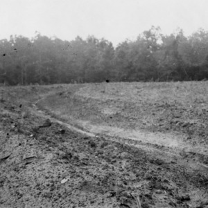 New terrace for drainage in Alexander County on a home demonstration field, September 1923