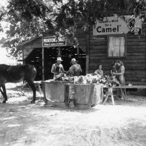 Curing tobacco on W. P. Joyner's farm in Zebulon, North Carolina, 1919