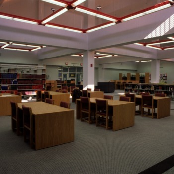 Inside Textiles Library at Centennial Campus