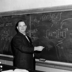 John Wesley Morgan at blackboard