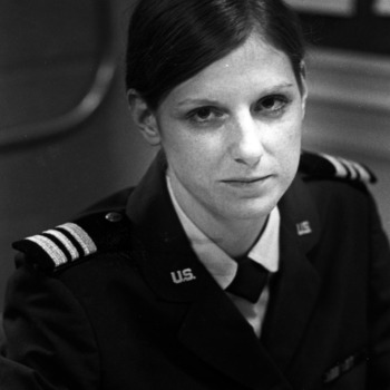 Air Force ROTC group commander Evelyn Spence