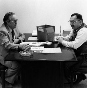 G. Robert Armstrong, General Manager, SSS and Thomas Setzer, Supervisor, Book Department