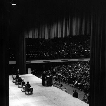 Adlai Stevenson at Reynolds Coliseum, Harrelson Lecture