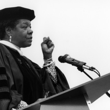 Maya Angelou, 1990 commencement speaker