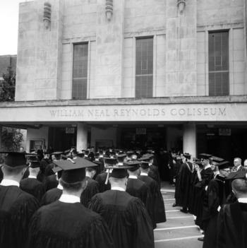 Graduation in Reynolds Coliseum