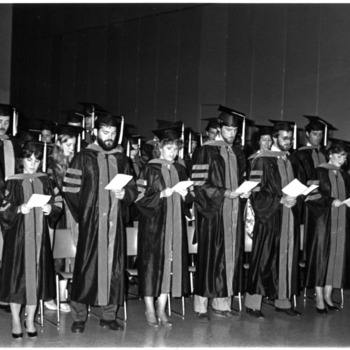 The Graduating Class of 1985 Reciting the Veterinarian’s Oath