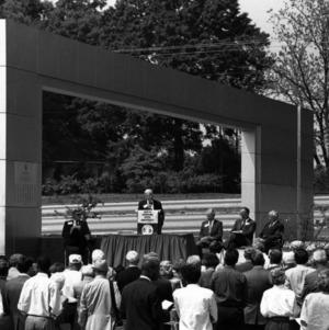 Dedication of the Alumni Centennial Gateway, 1992