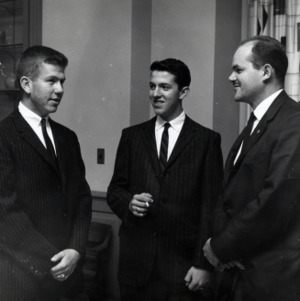 Alumni Scholarship Winners with Alumni Assoc. President, 1959