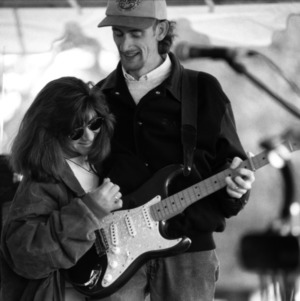 Musicians at a NC State Alumni Association tailgate event, 1997