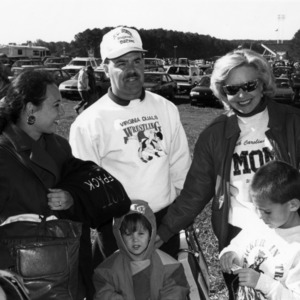 Families at a NC State Alumni Association tailgate event, 1995