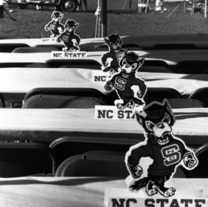 NC State Alumni Association tailgate tent, 1990s