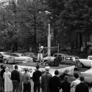 Homecoming parade float, 1958