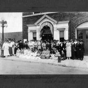 Women and girls of the Robeson County Home Bureau at Lumberton, September 29, 1920
