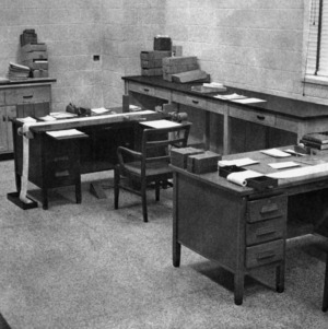 Set of Desks at NC State University's Electronics Department