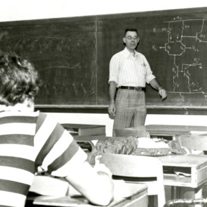 Electrical Engineering Professor Lecturing