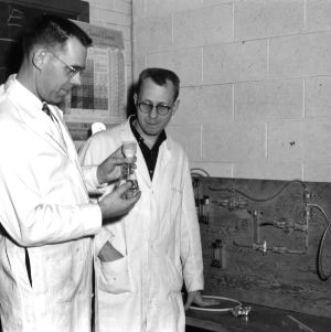 Edward Manning in Electrical Engineering laboratory
