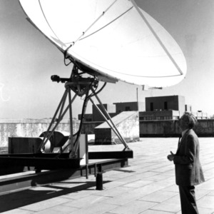 Satellite atop Daniels Hall