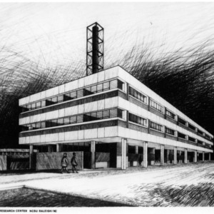 Drawing of Nuclear Science and Engineering Research Center, NC State