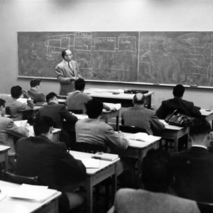 Dr. Walter instructing at Fifth Nuclear Technology Short Course, March 1958