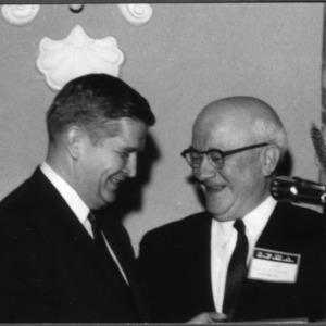 Governor Terry Sanford and Dean J. Harold Lampe at event