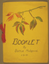 Booklet by Bettie Hobgood, tomato club