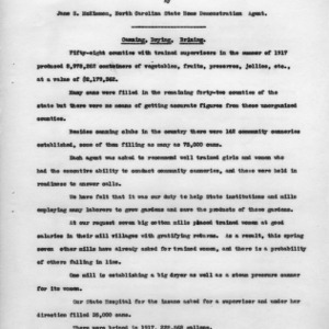 Report of North Carolina conservation work, April 1, 1917 - April 1, 1918