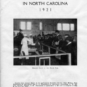 Home demonstration work in North Carolina, 1921