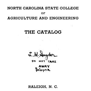 North Carolina State College of Agriculture and Engineering Catalog, 1923-1924