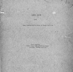 Annual report 1940 home demonstration work in North Carolina