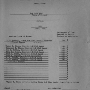 North Carolina Agricultural Extension Service annual report for 1963
